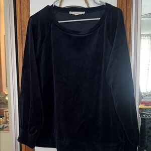 LOFT Women's Elegant Navy Blue Sweatshirt